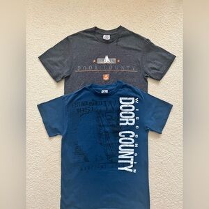 Door County Woman’s T-Shirt Set - Gray and Blue